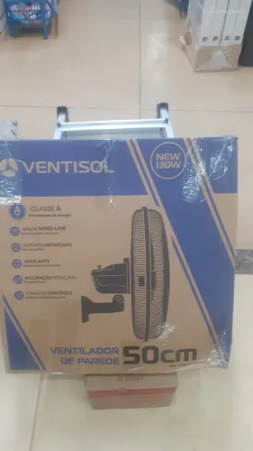 ventilador de parede 50cm ventisol 249,90 a vista