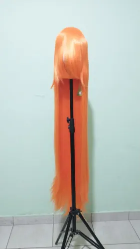 Peruca laranja Cosplay