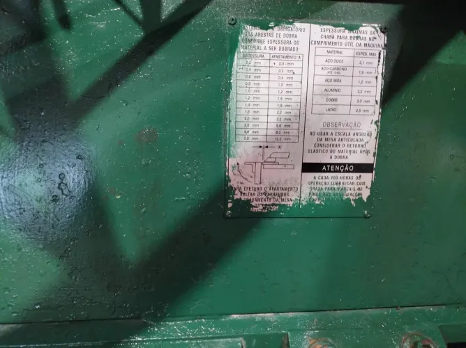 Viradeira industrial de 2 metros Dentada