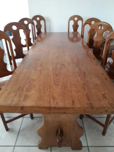 Mesa de jantar madeira maciça angelin