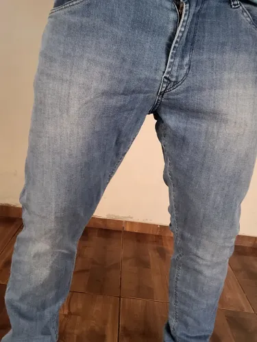 Calça Jeans Azul Slim Detox.