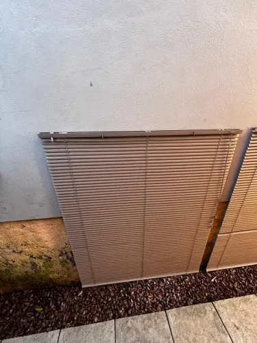 Persianas PVC Marrom 120x150 cm - 3 unidades | Ótimo estado
