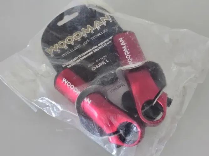 Bar End Woondman Vermelho De Aluminio Mtb Bikes. (NOVO)