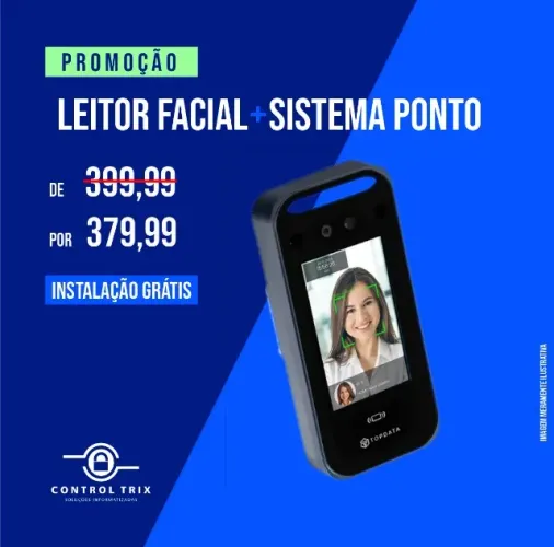 Relógio de Ponto Eletrônico + Sistema + Instalação Grátis