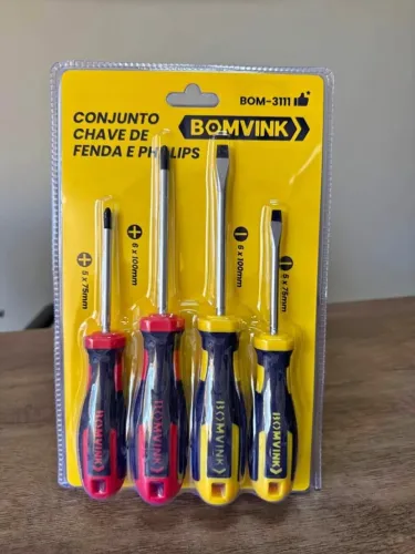 Kit Chaves Fenda e Philips