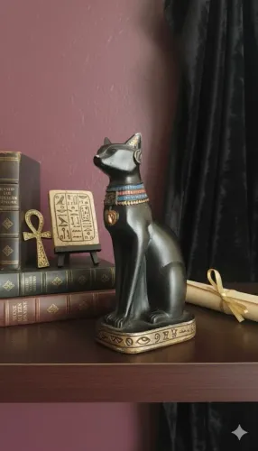 Gato egípcio decorativo