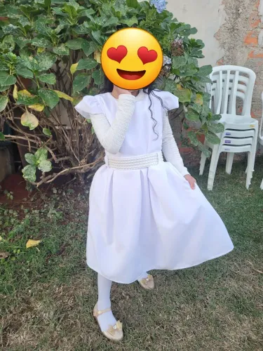 Vestido branco infantil