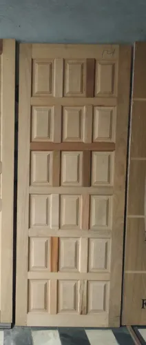 Porta de madeira maciça 210x80cm 18 Almofadas 