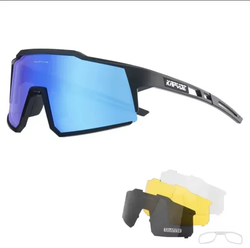 Oculos de ciclismo Kapvoe 4 lentes UV400 NOVO