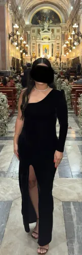 Vestido elegante veludo festa