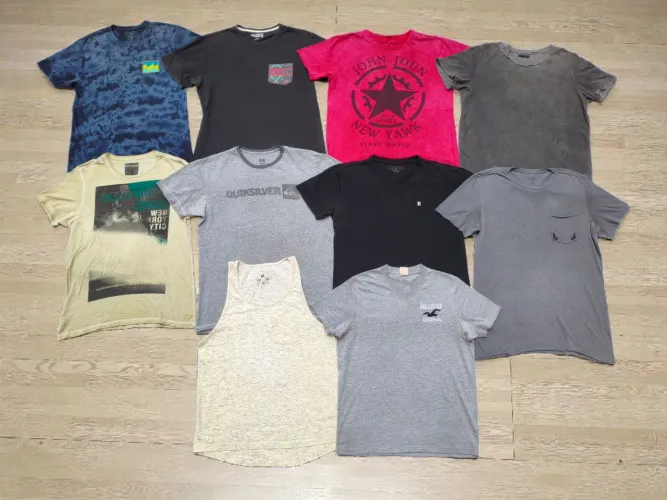 Lote 10 Camisetas Masculina Osklen Billabong Calvin Klein Hollister Tam P/M