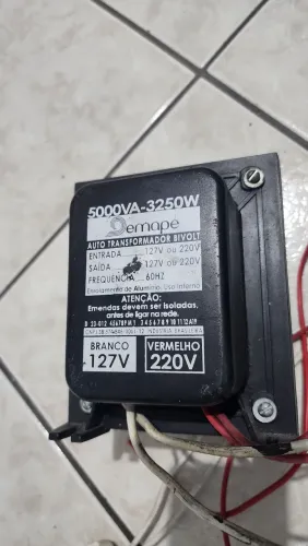 Transformador 110 para 220 5000VA 3250W