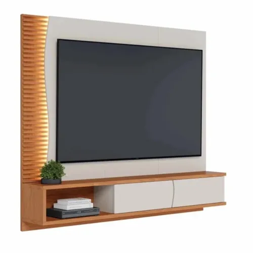 Home Suspenso Larg. 1.79m Off/Freijó para TV até 65" com LED rf766