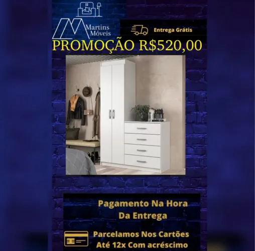 GRANDE PROMOÇÃO*CÔMODA EVIDENCIA LARISSA ENTREGA GRÁTIS ACEITA CARTÃO