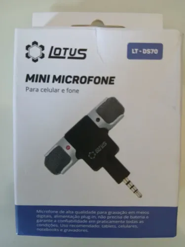 Microfone Mini Lotus LT-DS70 para Celular - Novo!