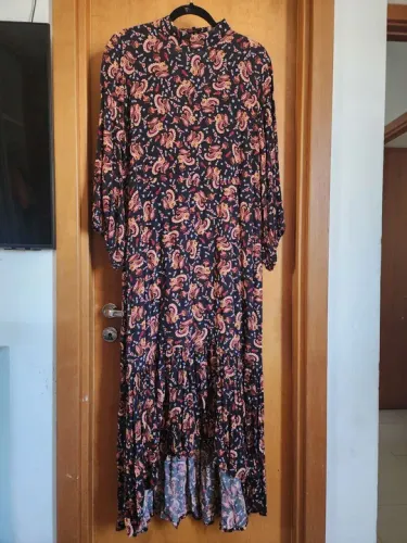 Vestido Longo Floral Shoulde tam 46