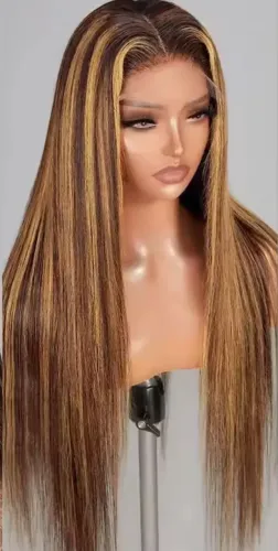 LACE FRONT CABELO HUMANO 75 cm MORENA ILUMINADA 