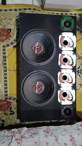 Caixa de som 12 polegadas 300 rms bobina dupla completa