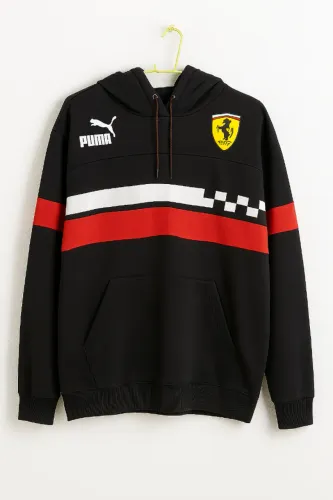 Moletom Puma Scuderia Ferrari Race SDS Preto - Tamanho P - Original, Usado Apenas 2 Vezes