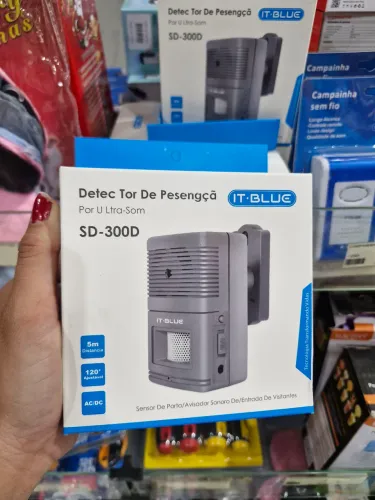 Sensor Anunciador Detector De Presença Ultra Som Sonoro