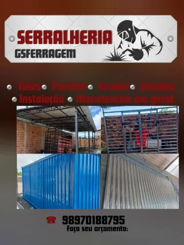 Fabricamos tudo em metal..