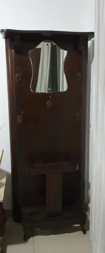 Chapeleira com espelho e porta guarda-chuva Chippendale