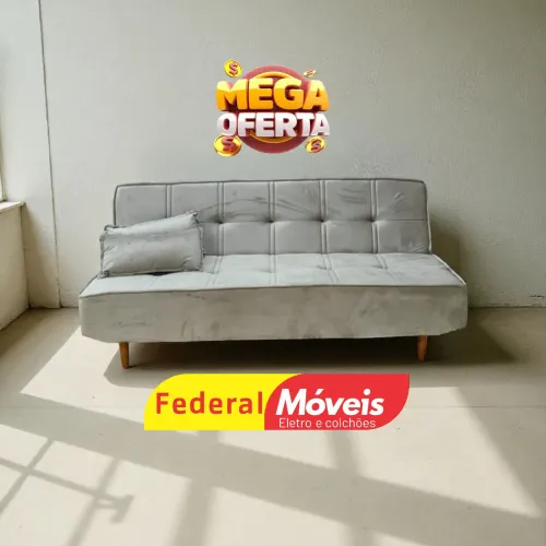 Sofá Cama 1,88m Veludo Espuma D33 Resistente - Oferta Limitada 