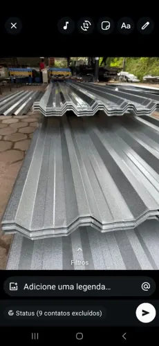 Telha Galvalume pra tapume 