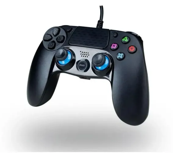 Controle Quartum Dazz Usb 2.0 Para Pc/ps3/ Ps4 Cor Preto