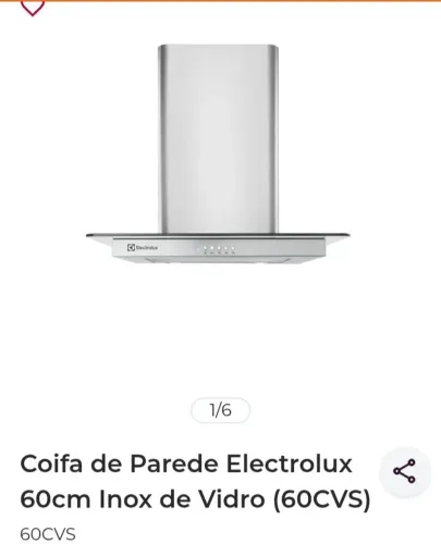 Coifa Electrolux de parede NOVA