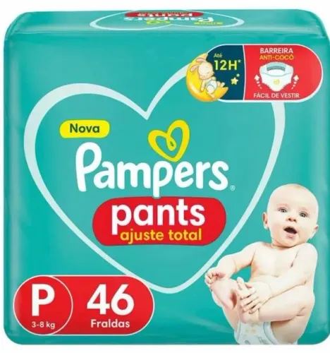 Fralda Pampers tamanho P 46 unidades