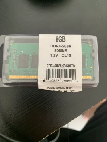 Memória RAM DDR4 2666mhz Crucial para notebook