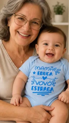 Bodys bebê homenagem vovó vovô bisa