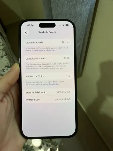 iPhone 15 128GB Preto Impecável - Bateria 100% + Caixa e NF