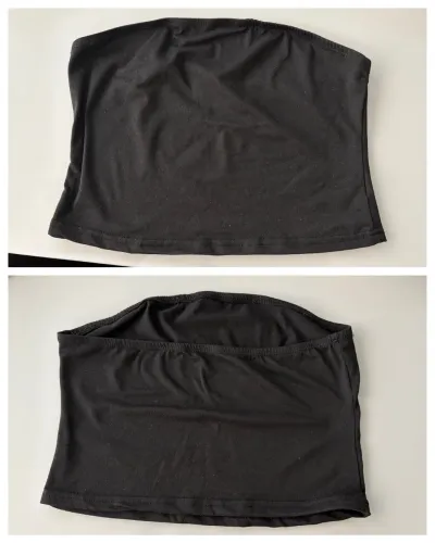 cropped Shein Preto