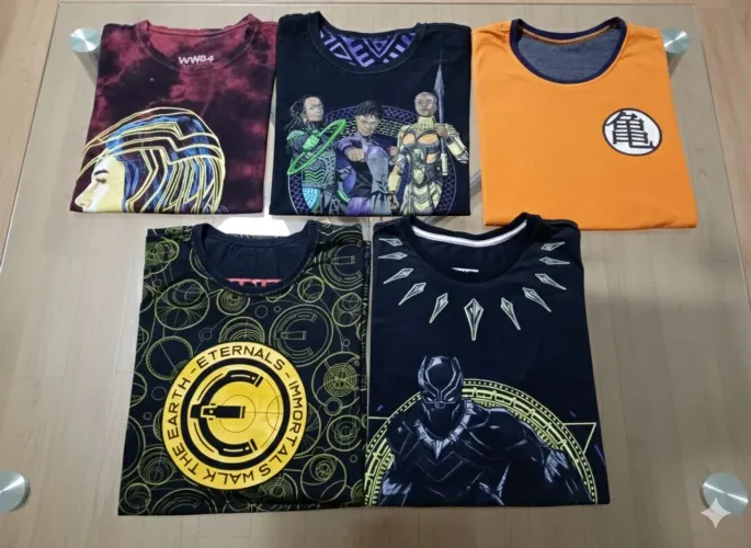 Lote de camisas tamanho M