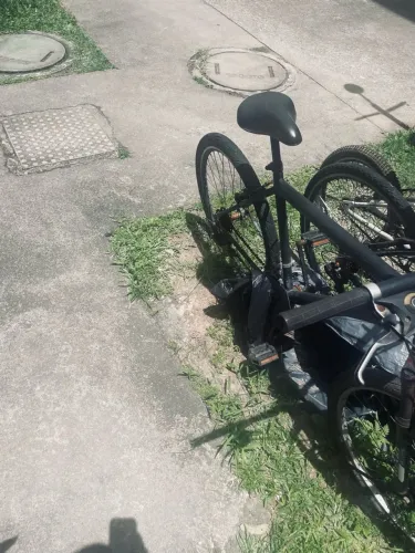 Bicicleta com peças de qualidade