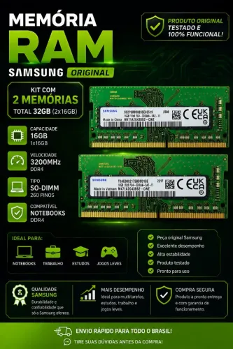 Memória Ram notebook