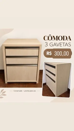 Cômoda 3 gavetas