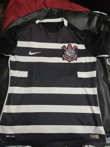 Camisa Corinthians Original Nike 2015 - Modelo Reserva Listrada - Tam M (70x50) -