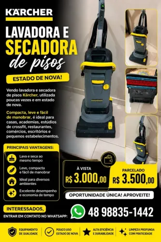 Lavadora e secadora de pisos Karcher