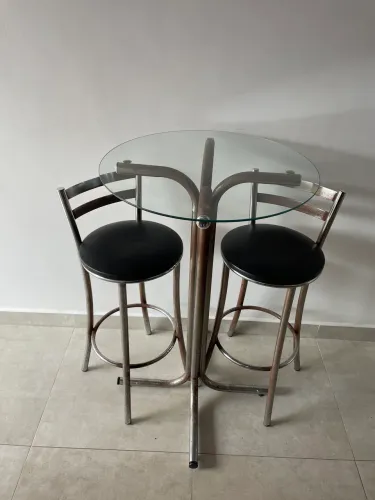 Mesinha de vidro para churrasqueira