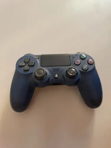 Controle DualShock 4 Original Sony Azul Escuro - Drift no Analógico