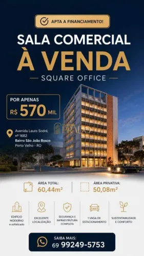 Sala à venda, 1 vaga, São João Bosco - Porto Velho/RO