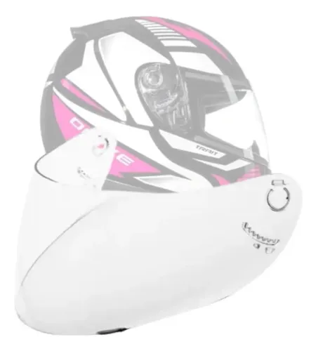 Viseira fumê capacete fly drive/ capacete Honda cor: branco