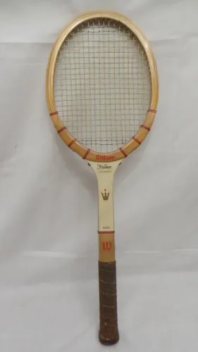 RAQUETE DE TÊNIS MADEIRA ANTIGA WILSON JACK KRAMER RARÍSSIMA!