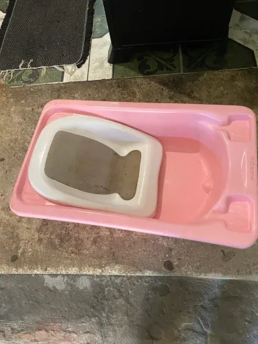 banheira rosa