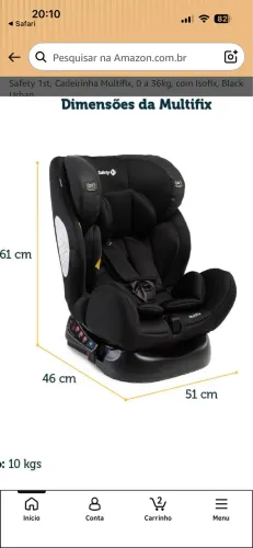 Cadeirinha Safety 1st Multifix 0-36kg