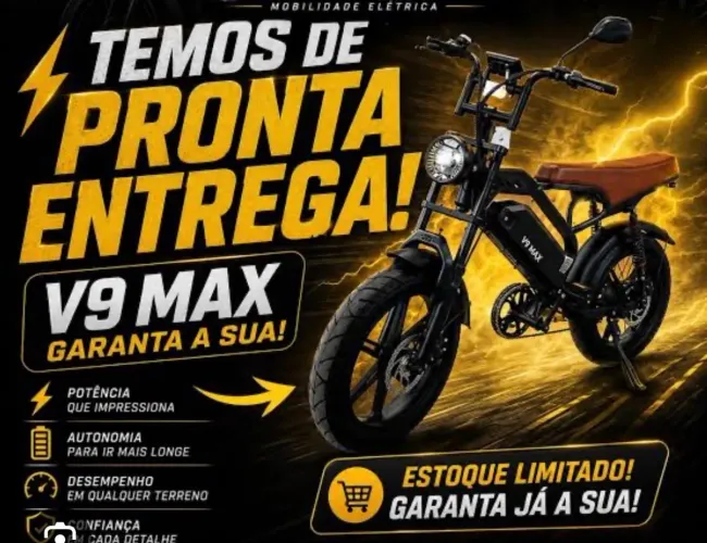 Bicicleta elétrica V9 Max