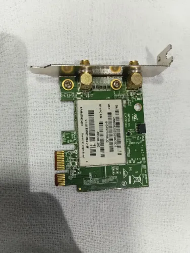 Placa de Rede Wi-Fi HP WN7600R-MV PCIe Low Profile (Espelho Curto) sem antenas